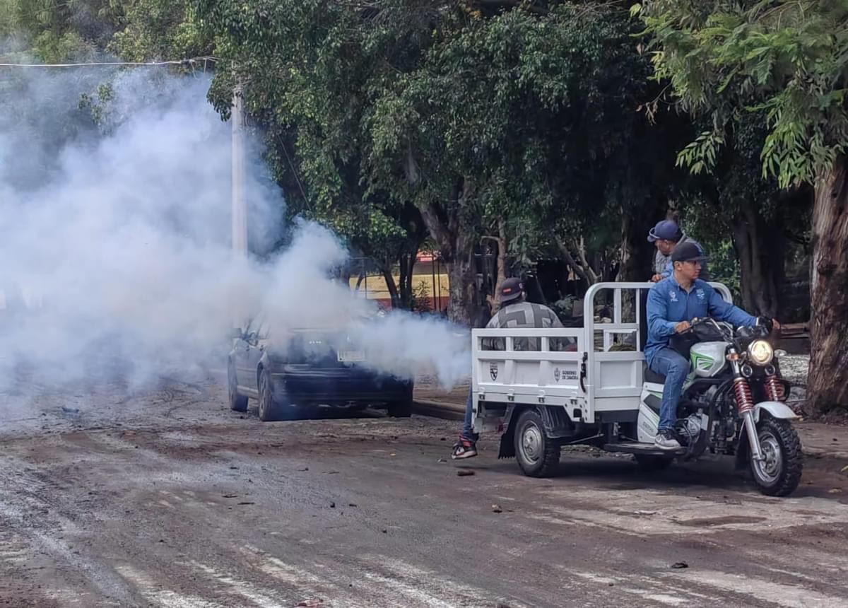 Reanudan acciones de fumigación en diversas colonias contra mosquito transmisor del dengue