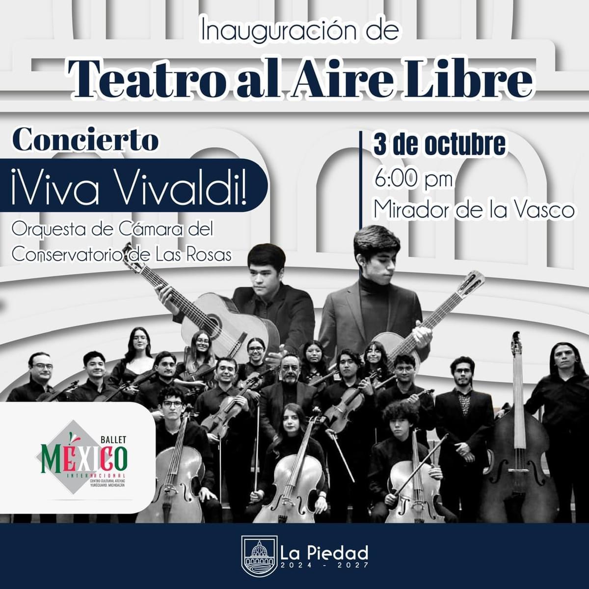 SE INAUGURARÁ TEATRO AL AIRE LIBRE EN LA PIEDAD