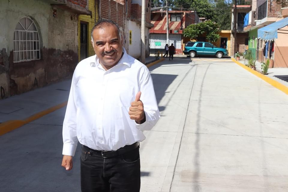 Ahora, arrancan la pavimentación de la calle Emilio Carranza en Los Manguitos de Jacona