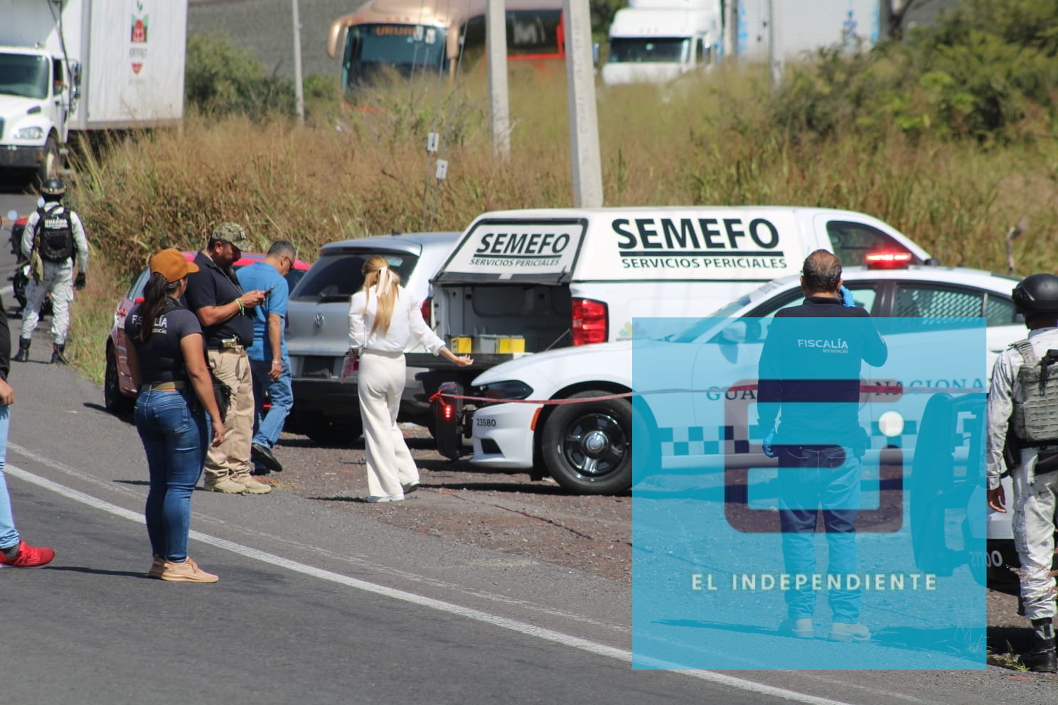 Localizan cadáver calcinado de una mujer en el Libramiento de Zamora