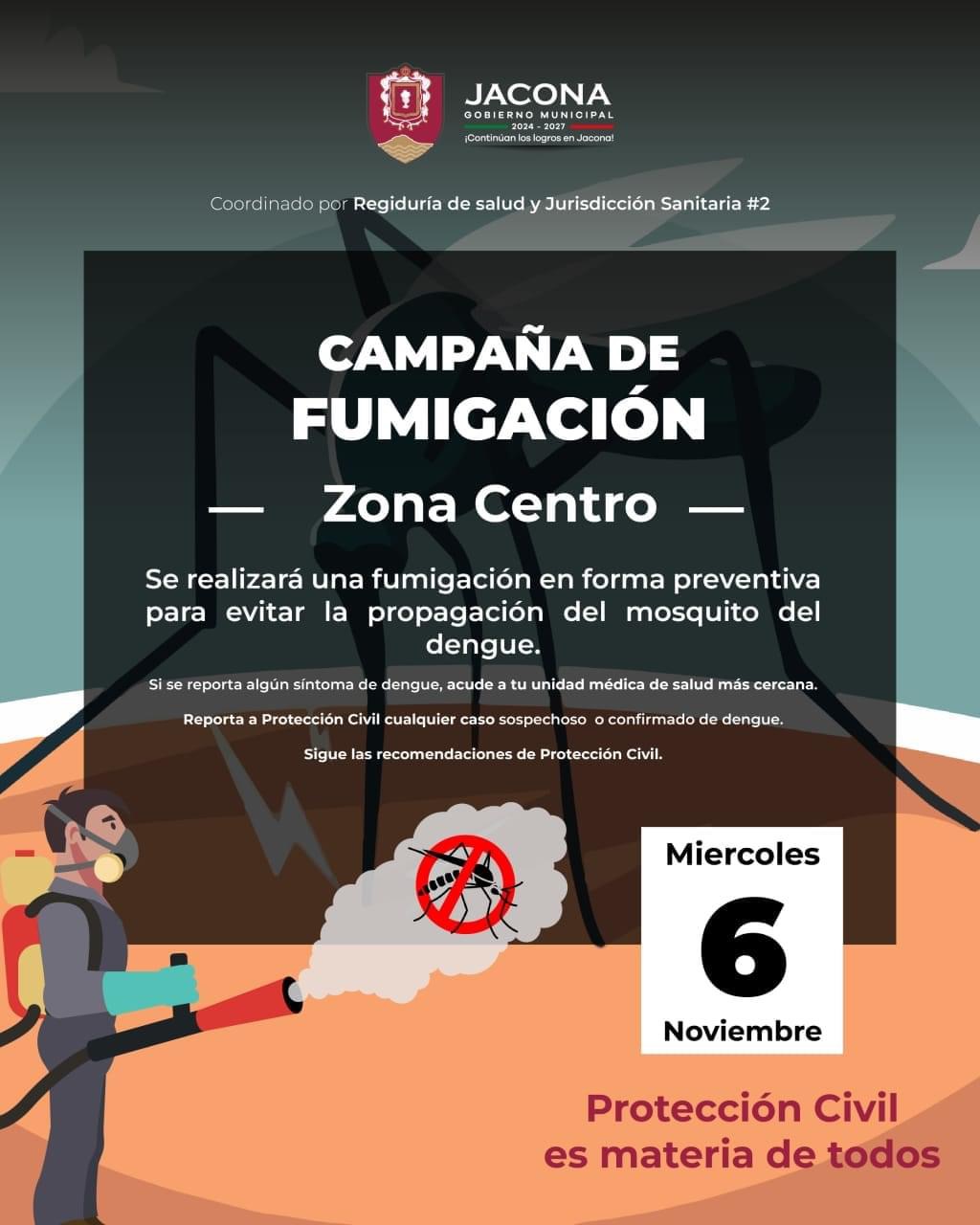 Siguen las acciones contra el dengue en Jacona