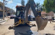 Rehabilitarán drenaje sanitario en calle Manuel Doblado en La Nueva España en Jacona