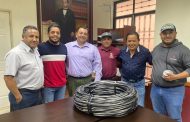 Particular dona cableado eléctrico al Gobierno de Jacona