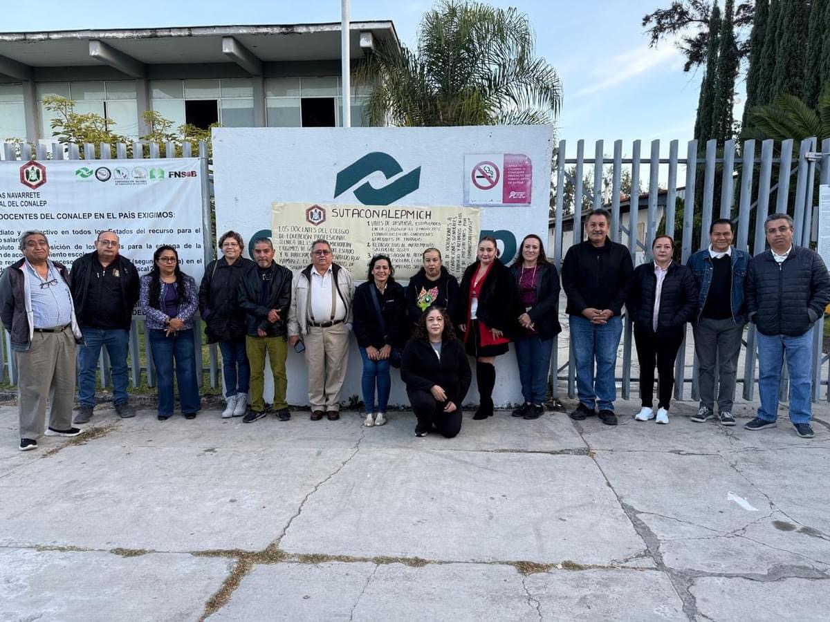 Realizan paro de labores en CONALEP Zamora