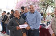 Isidoro Mosqueda encabezó evento de entrega de tarjetas de Pensión Bienestar