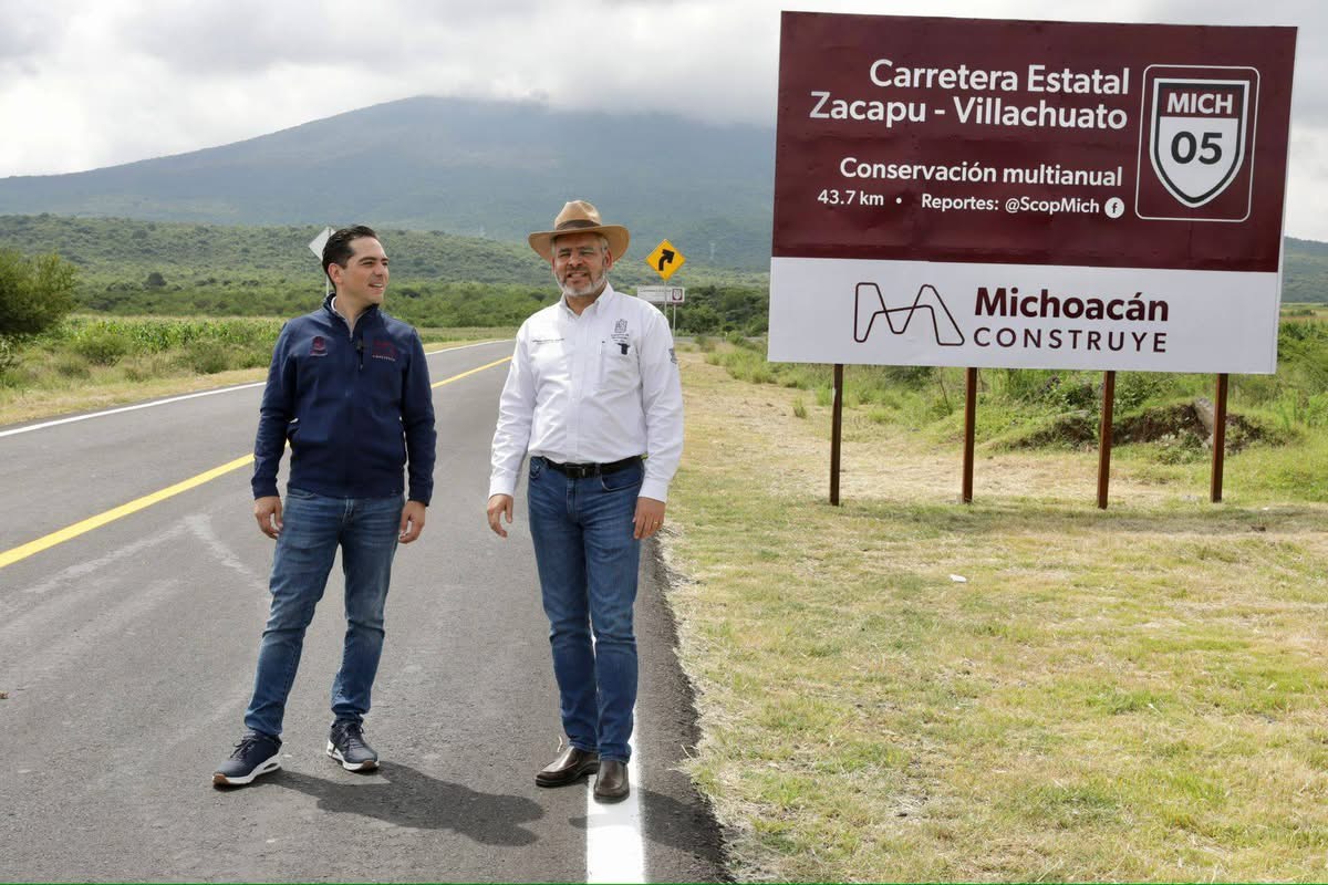 Invertidos casi 6 mil mdp en 22 proyectos carreteros multianuales de Michoacán: Bedolla