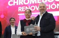 Entrega Bedolla 6 mil chromebooks en beneficio de 80 mil alumnos