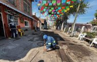 Dio inicio obra de mejoramiento integral de la calle Vicente GuerreroZamora, Michoacán; a 6 de febrero de 2025.-.