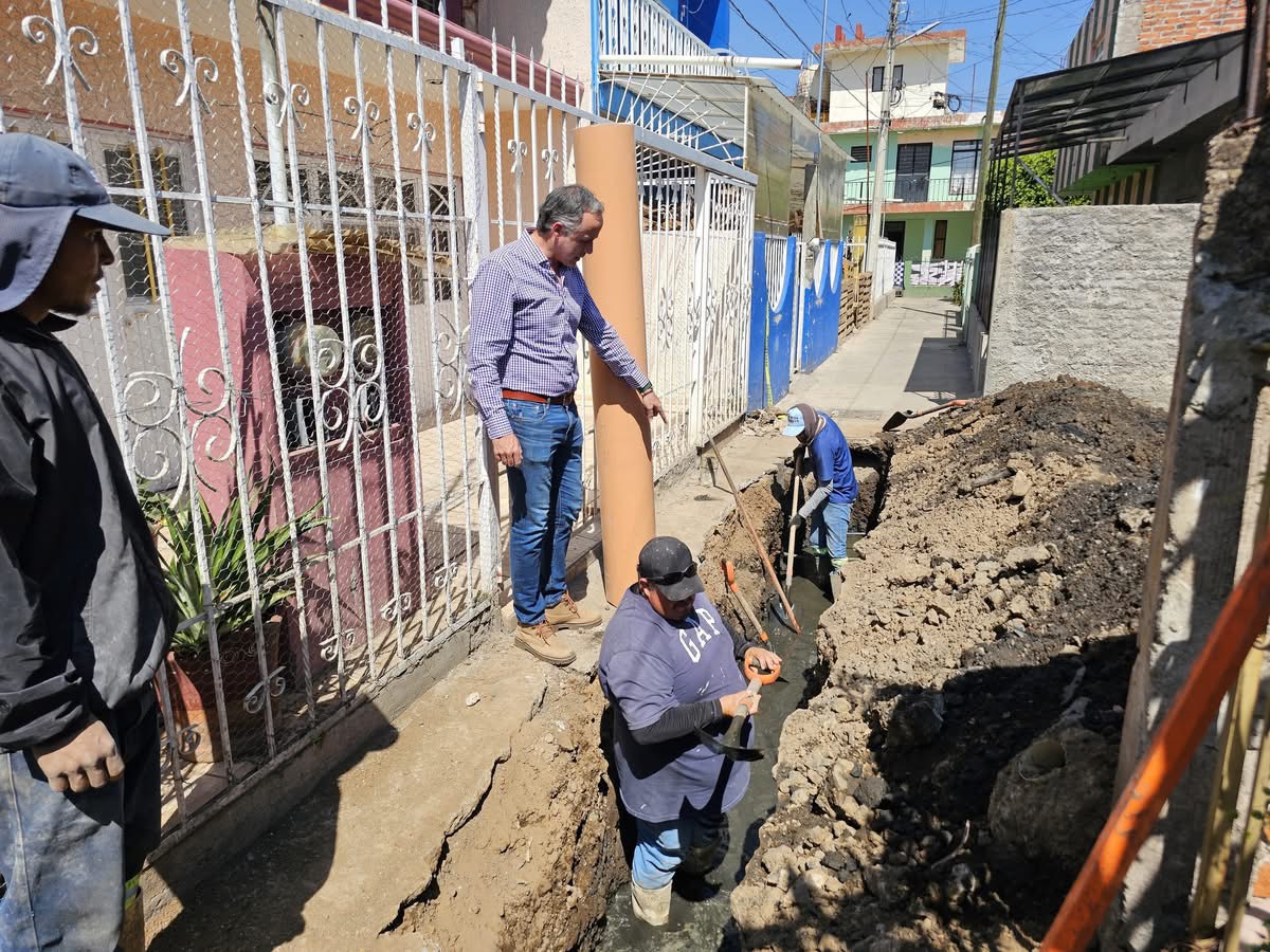 Se realiza mantenimiento correctivo en la colonia Miguel HidalgoZamora, Michoacán; a 10 de febrero de 2025.-