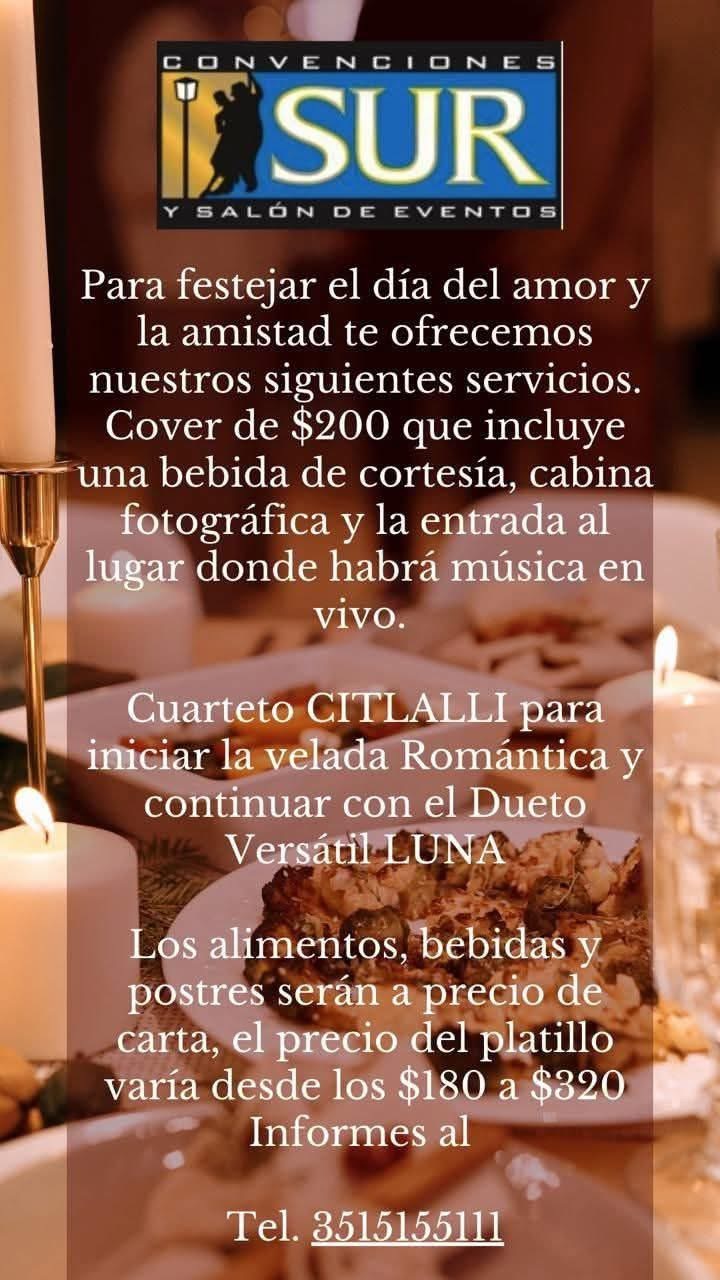 ¡Estás a tiempo de reservar tu Velada Romántica!