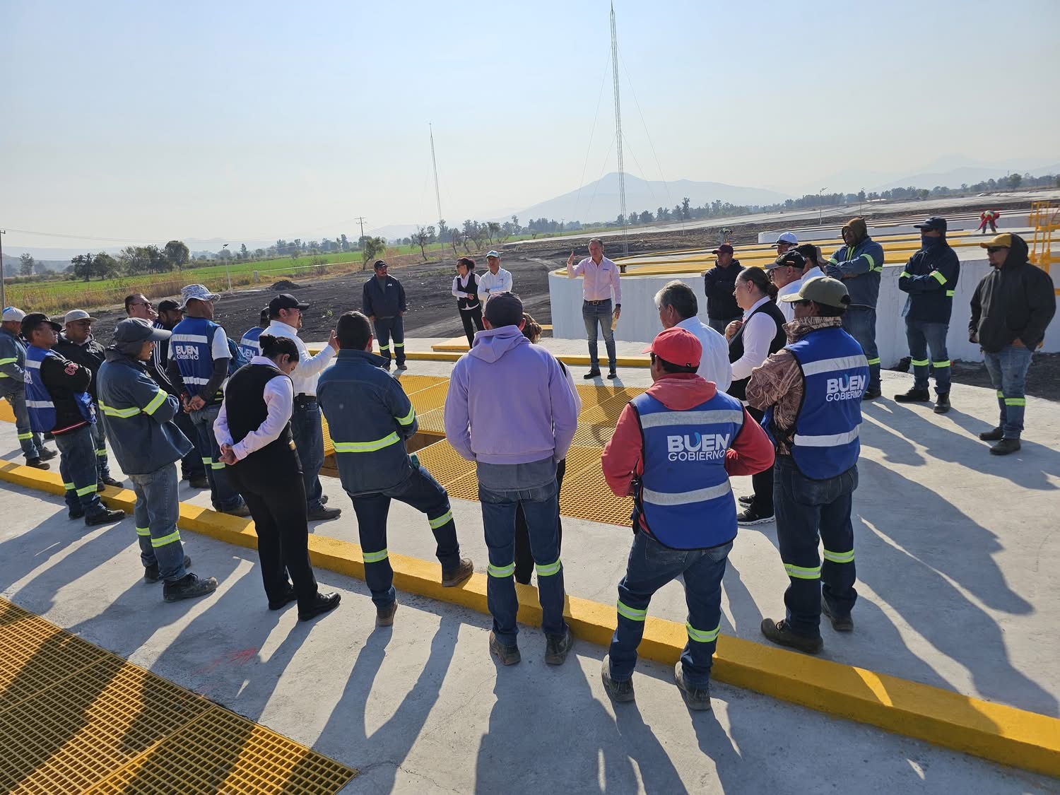 Recorrido por la nueva planta tratadora de aguas residuales en Zamora