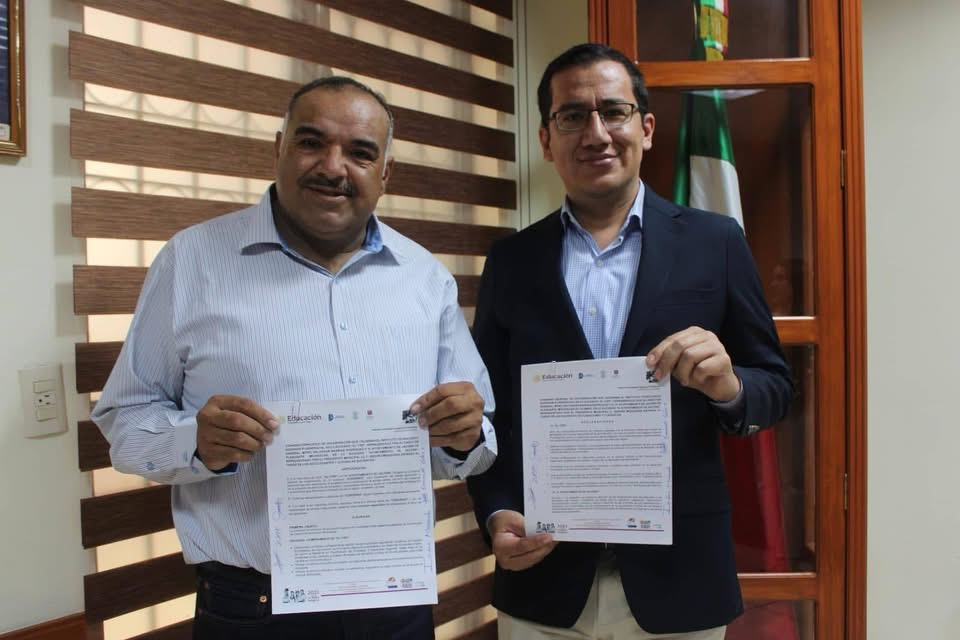 Gobierno de Jacona e Instituto Tecnológico Superior Purépecha firman convenio de colaboración.