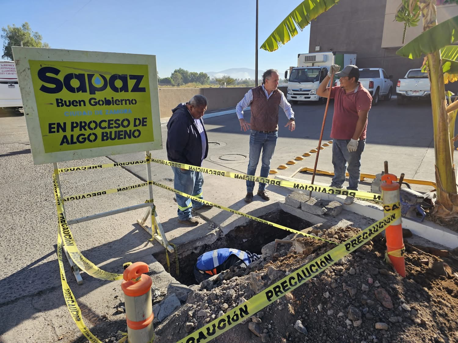 SAPAZ inicia revisión del sistema pluvial en Valle Verde