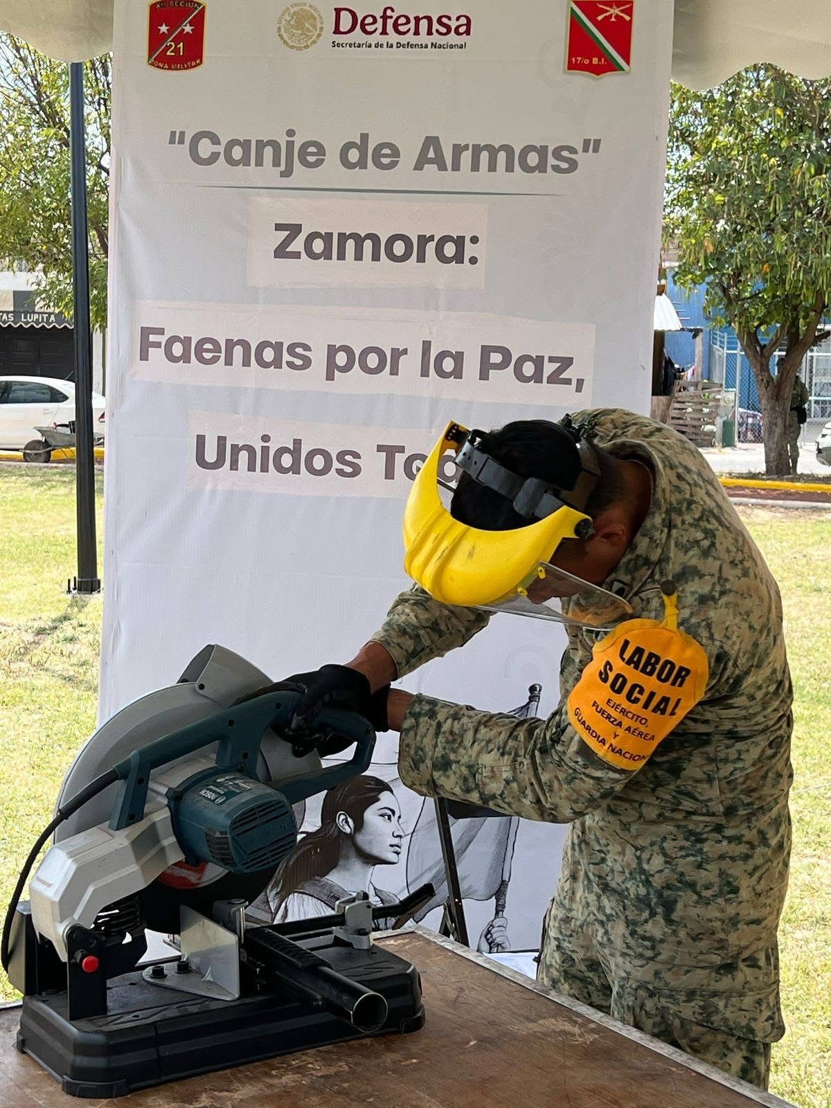 Continúa el canje de armas en Altamira como parte del programa “Faenas por la Paz, Unidos Todos”